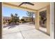 Covered patio with view of backyard and surrounding homes at 9921 Heyfield Dr, Las Vegas, NV 89134