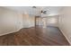 Bright living room featuring hardwood floors and high ceilings at 10229 Angels Loft St, Las Vegas, NV 89131