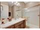 Bathroom with shower and vanity at 251 Castellari Dr, Las Vegas, NV 89138