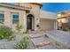 Stone walkway leading to the front door of a beautiful home at 251 Castellari Dr, Las Vegas, NV 89138