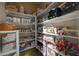 Well-stocked pantry with ample shelving for storage at 251 Castellari Dr, Las Vegas, NV 89138