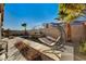Relaxing pool area with hanging chairs at 251 Castellari Dr, Las Vegas, NV 89138