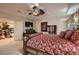 Spacious main bedroom with king-size bed and access to upper landing at 3042 Hammerwood Dr, Las Vegas, NV 89135
