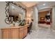Convenient home office with built-in desk and storage at 3042 Hammerwood Dr, Las Vegas, NV 89135