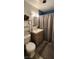 Clean bathroom with modern vanity and shower/tub combo at 350 E Desert Inn Rd # 202, Las Vegas, NV 89109