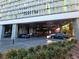 Building entrance with valet parking and modern design at 4381 W Flamingo Rd # 2116, Las Vegas, NV 89103