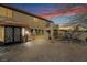 Paver patio showcasing the rear elevation and a wrought iron gate at 9236 Arbor Glen St, Las Vegas, NV 89123