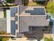 House with solar panels on the roof, viewed from above at 165 Arrow Point Ln, Henderson, NV 89011