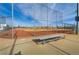 Baseball field with bench and chain link fence at 165 Arrow Point Ln, Henderson, NV 89011