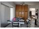 Kitchen nook with built-in cabinetry and a view into the Gathering room at 1764 Sunflower Ct, Henderson, NV 89074