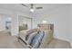 Bedroom with queen bed and mirrored closet at 1968 Revere Ct, Henderson, NV 89014