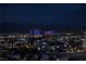 Night view of city skyline, showing surrounding area at 200 W Sahara Ave # 1012, Las Vegas, NV 89102