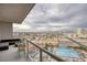 Relaxing balcony overlooking pool and city views at 200 W Sahara Ave # 1012, Las Vegas, NV 89102