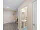 Bright entryway with powder room and grey flooring at 200 W Sahara Ave # 1012, Las Vegas, NV 89102