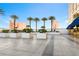 Spacious courtyard with landscaping and city views at 2000 N Fashion Show Dr # 3808, Las Vegas, NV 89109