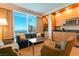 Bright living room boasts city views and comfy seating at 2000 N Fashion Show Dr # 3808, Las Vegas, NV 89109