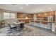 Modern kitchen with island and stainless steel appliances at 201 White Mule Ave, Las Vegas, NV 89148