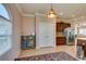 Kitchen breakfast nook with a patterned rug and a view of the kitchen at 2429 Anderson Park Dr, Henderson, NV 89044