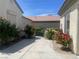 The yard with plants between the houses in the community, offering privacy at 2429 Anderson Park Dr, Henderson, NV 89044