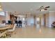 Open concept kitchen and dining area with breakfast bar at 2429 Anderson Park Dr, Henderson, NV 89044