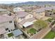 Aerial view of house and surrounding neighborhood at 2571 Hazelburn Ave, Henderson, NV 89044