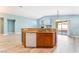 Kitchen island with double sink and dishwasher at 3008 Blush Noisette Ave, North Las Vegas, NV 89081