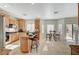 Modern kitchen with granite countertops and island at 3733 Via Di Girolamo Ave, Henderson, NV 89052