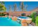 Private spa nestled in a tranquil backyard setting at 3733 Via Di Girolamo Ave, Henderson, NV 89052