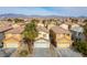 Aerial view of two-story house with neighborhood in background at 4150 Pohickery Ct, Las Vegas, NV 89115