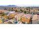 Aerial view of house with pool and backyard at 4150 Pohickery Ct, Las Vegas, NV 89115