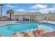 Inviting backyard pool with a pergola at 4318 Cobblehill Way, North Las Vegas, NV 89032