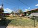 Expansive backyard featuring a partially fenced yard with landscaping and foliage at 4559 S Nellis Blvd, Las Vegas, NV 89121