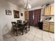 Dining area with table and chairs near kitchen at 508 Sarajane Ln, Las Vegas, NV 89107