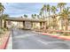 Gated community entrance with security access at 7119 S Durango Dr # 107, Las Vegas, NV 89113