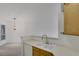 Kitchen with double sink and modern faucet at 7119 S Durango Dr # 107, Las Vegas, NV 89113