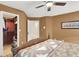 Cozy bedroom with a queen-size bed and built-in closet at 7436 Oak Grove Ave, Las Vegas, NV 89117