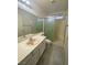 Clean bathroom with shower, sink, and toilet at 7732 Beverly Hills Dr, Las Vegas, NV 89147