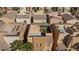 Aerial view of a townhouse community with rooftop decks at 9378 Hilgard Ave, Las Vegas, NV 89178