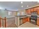 Kitchen with stainless steel appliances and an island at 9936 Fountain Walk Ave, Las Vegas, NV 89149