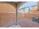 Private patio with gravel and AC unit at 9936 Fountain Walk Ave, Las Vegas, NV 89149