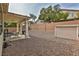 Large backyard with covered patio and storage shed at , Las Vegas, NV 89148