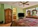 Spacious bedroom with wood flooring and large closet at , Las Vegas, NV 89148