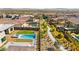 Aerial view of community with a view of the property and pool at 12103 Canyon Sunset St, Las Vegas, NV 89138