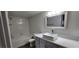 Modern bathroom with updated vanity, bathtub, and shower at 2300 E Silverado Ranch Blvd # 1151, Las Vegas, NV 89183