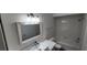 Clean bathroom featuring a shower/tub combo and updated fixtures at 2300 E Silverado Ranch Blvd # 1151, Las Vegas, NV 89183