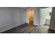 Bedroom with wood-like flooring and an ensuite bathroom at 2300 E Silverado Ranch Blvd # 1151, Las Vegas, NV 89183