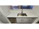 White quartz countertop kitchen with stainless steel sink and dishwasher at 2300 E Silverado Ranch Blvd # 1151, Las Vegas, NV 89183