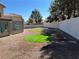 Backyard with artificial turf and gravel at 273 Adorno Dr, Henderson, NV 89074