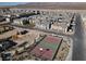 Aerial view of a community basketball court near new homes at 2905 Bahama Yellow Ave, North Las Vegas, NV 89086