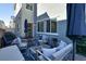 Relaxing patio with seating area and modern furniture at 2905 Bahama Yellow Ave, North Las Vegas, NV 89086